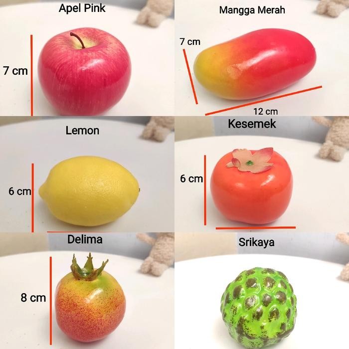 BUAH FOAM BUAH PALSU HIASAN DEKORASI DAPUR RUMAH MODERN PLASTIK