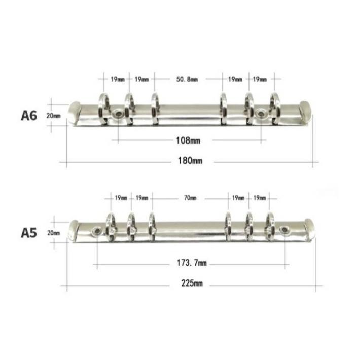 

A5 A6Binder Daisy Cover Ring Warna Big Print Daisy Besi Flower Kode 40