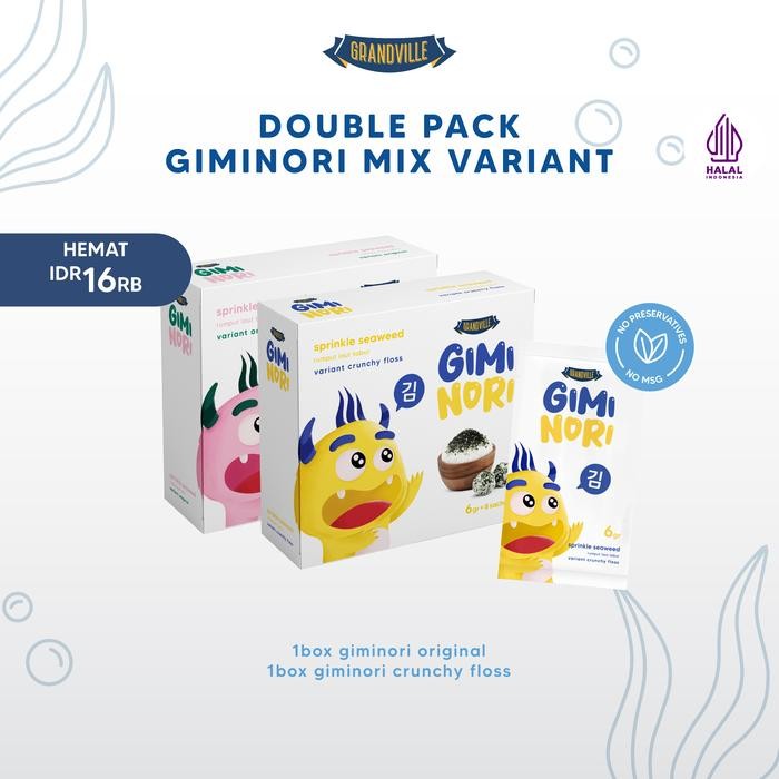 

Diskon! Promo Grandville Gimi Nori Rumput Laut Tabur Double Pack Mix Snack Sehat