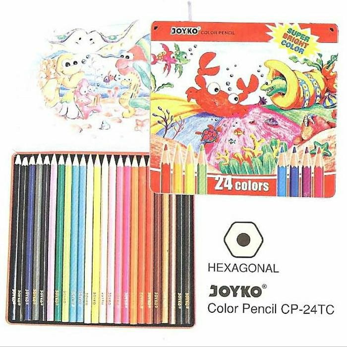 

SET ISI 24 PENSIL WARNA JOYKO KEMASAN KALENG