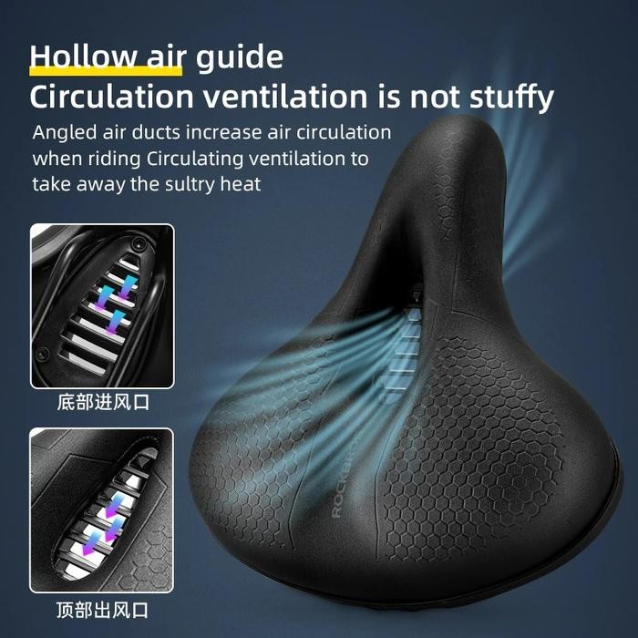 Rockbros Sadel Sepeda Empuk Memory Memori Foam Sepeda Lipat Mtb