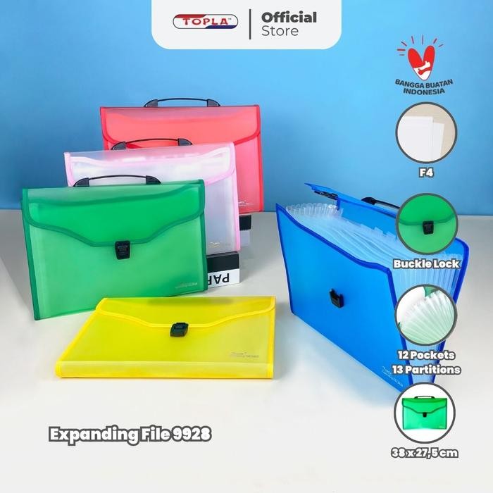 

Topla Map Harmonika Expanding File Folio F4 13 File Warna Event Berkualitas