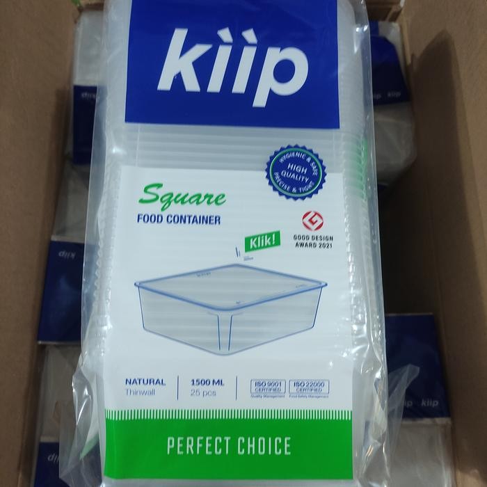 JT Thinwall Kiip SQ 3000 ML Food Container isi 25 Pcs