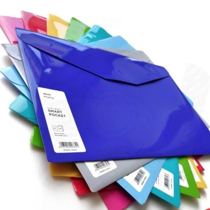 

Smart Pocket Daiichi F4 Folio Sepak 12 Pcs - Map Plastik Folio Berkualitas