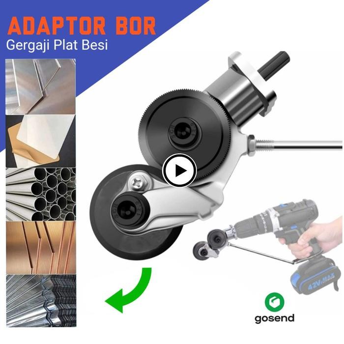 Adaptor Bor Pemotong Plat Seng Spandek Besi Lembaran Pipa