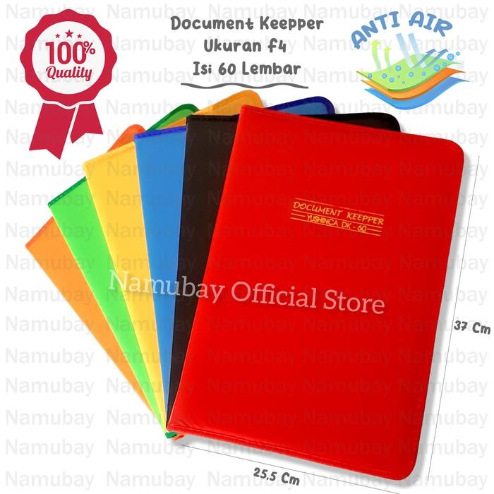

Map Dokumen Keeper Anti Air F4 - Isi 60 Lembar Plastik Stationery Berkualitas