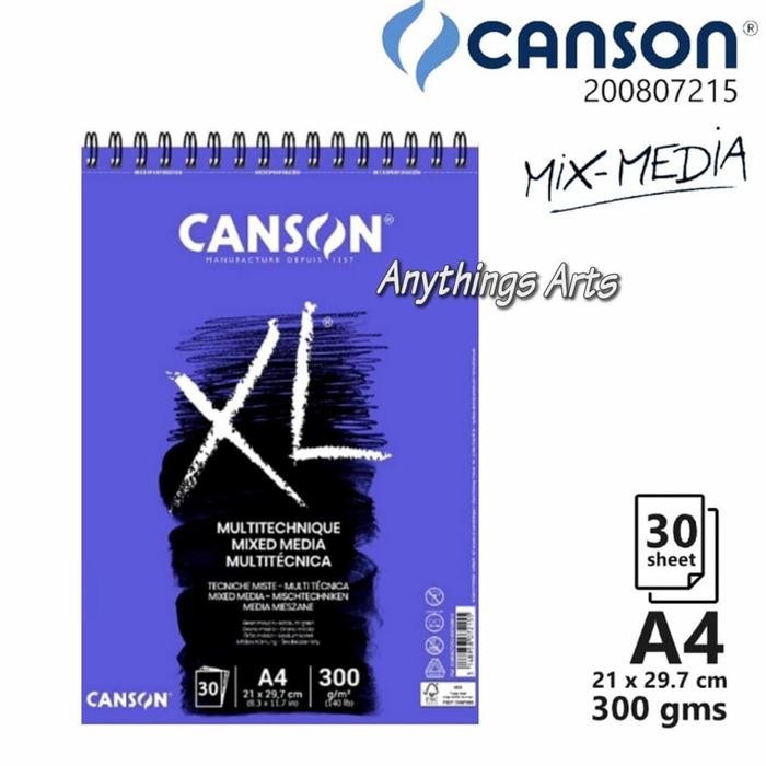 

Canson Xl Mix Media A4 300Gsm 30 Lembar Buku Gambar