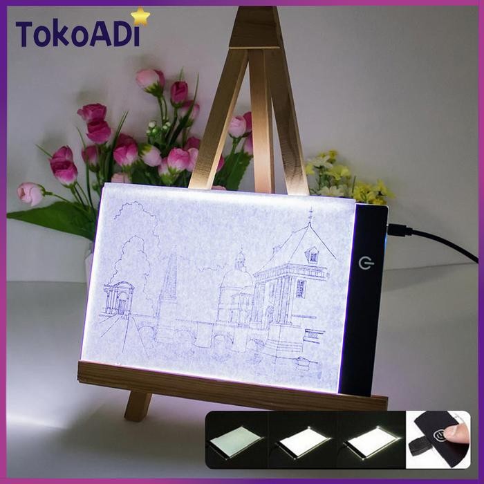 

A4 Led Drawing Tracing Board Stensil Board Papan Jiplak Gambar Led