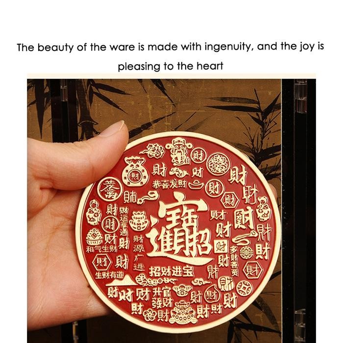 

Terbaru 8CM*0.4CM Koin Fengshui Universal Uang Koin Fengsui Bahan Tembaga Ornamen Cina Untuk Hadiah