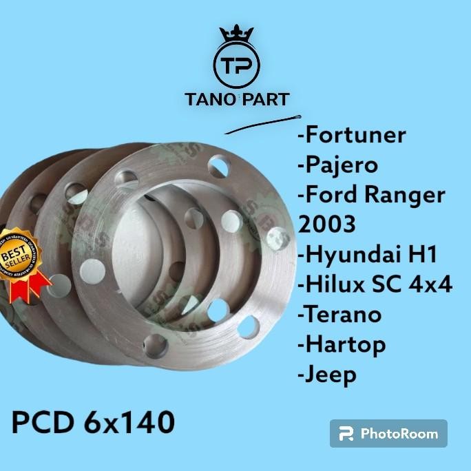 New Spicer Spacer Velg Lubang 6 Mobil Fortuner Pajero Ford Ranger Terano Jeep Ready