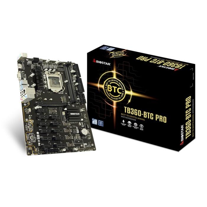 BIOSTAR TB360-BTC PRO 12 SLOT MINING MOTHERBOARD - LGA1151