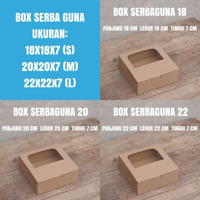 (Allthebest) BOX PIZZA MIKA WINDOW - KOTAK BROWNIES - BOX KARTON SERBAGUNA