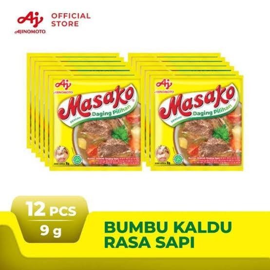 

(Allthebest) Masako Bumbu Kaldu Penyedap Rasa Sapi, Ayam Kemasan 9G isi 12 Pcs/ Rcg