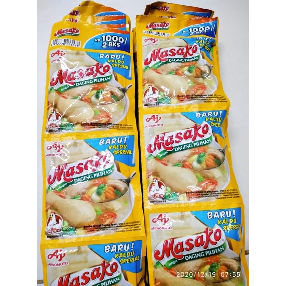 

(Allthebest) Masako Kaldu Ayam Spesial Per Renceng Gantung 11 gr x 12 sachet