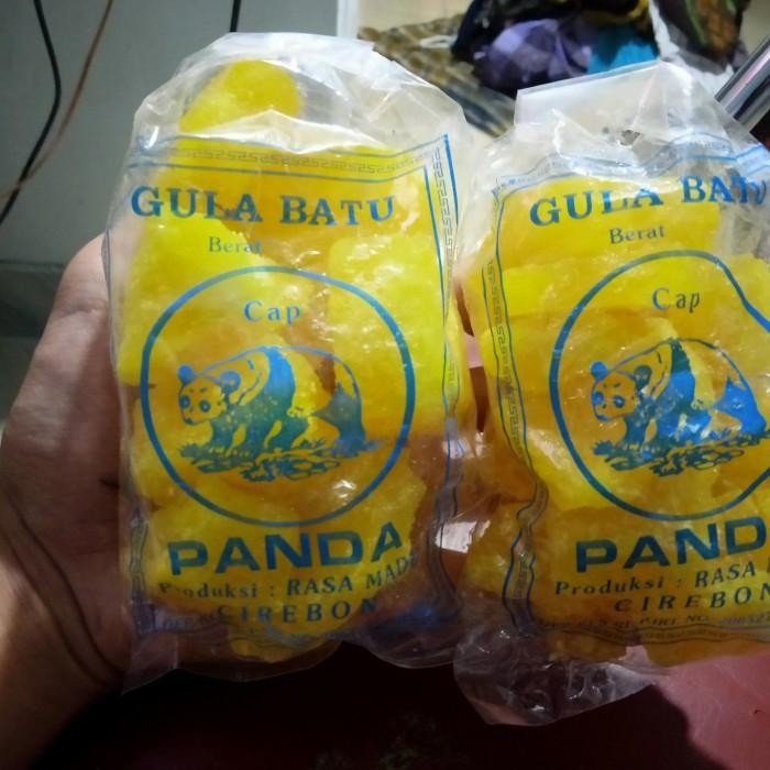 

(Allthebest) Gula Batu Kuning Asli Cirebon - Cap Panda - isi 250gr