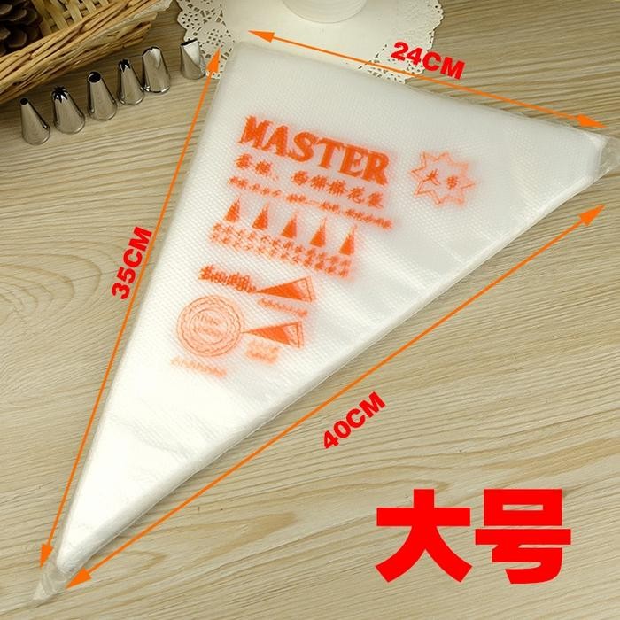 BAKE Piping Bag Master Plastik Segitiga Tebal