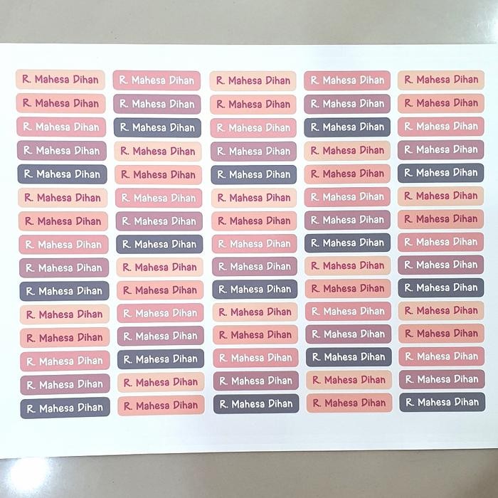 

ID STIKER SABLON LABEL NAMA UNTUK DI KAIN / BAJU PERMANENT