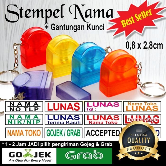 

ID STEMPEL OTOMATIS NAMA / DOKTER / BIDAN / NIP / LUNAS / GANTUNGAN KUNCI