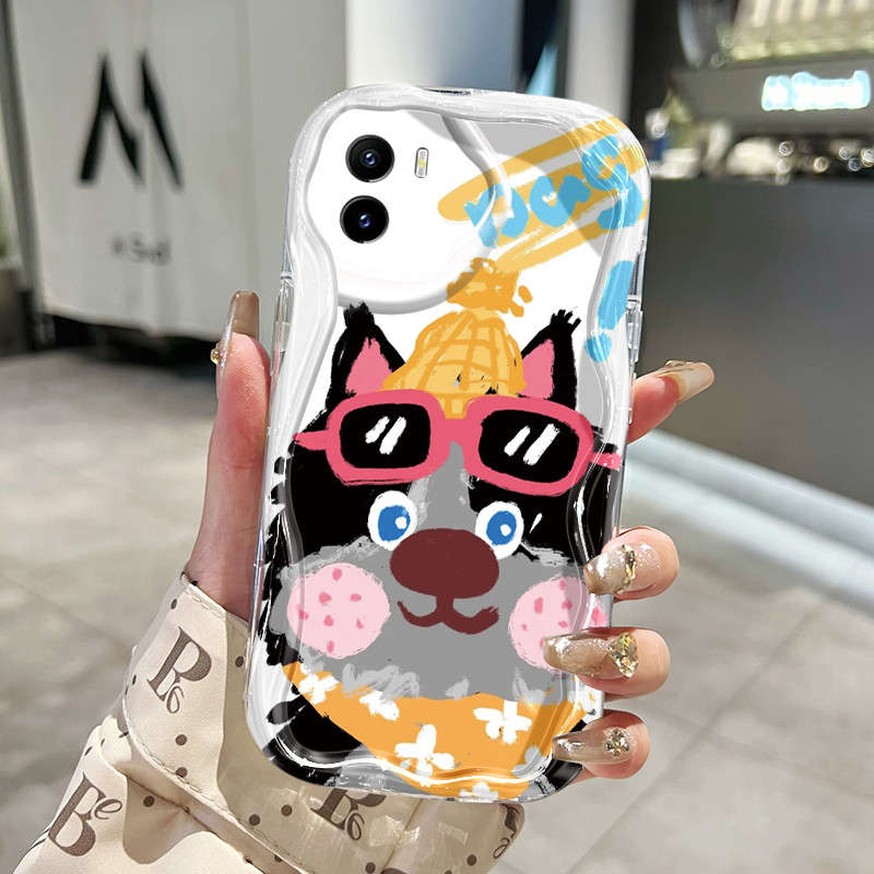 Casing Hp Untuk VIVO Y15s Y15a Y01 Y02s Case Mode Puppy Kasing Silikon Softcase Bezel Cesing ponsel 