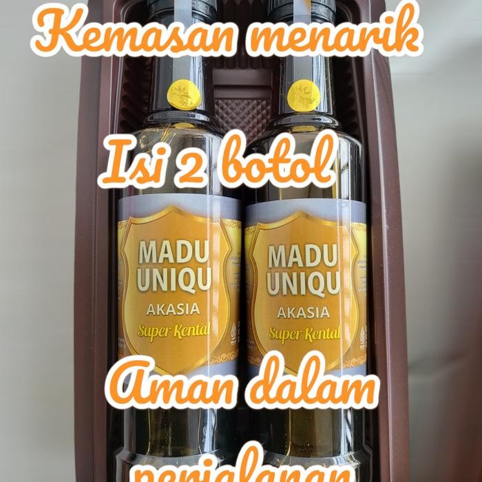 

2 BOTOL 2 VARIAN KEMASAN PREMIUM, HONEY ACACIA + HONEY MULTIFLORA MADU VIRAL MADU ASLI TAWON CLOVER