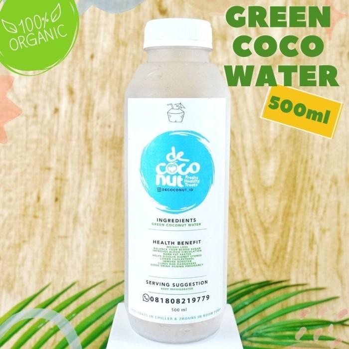 

GREEN COCONUT WATER 500ML, MINUMAN SEHAT DAN SEGAR 100% AIR KELAPA IJO