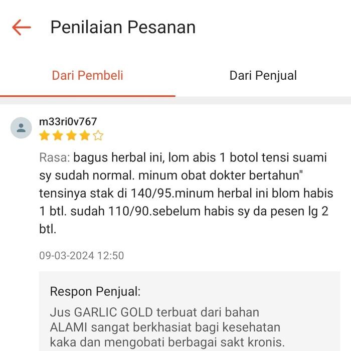 

GARLIC GOLD JUS BAWANG PUTIH TUNGGAL -SUPER KHASIAT OBATI SAKIT KRONIS