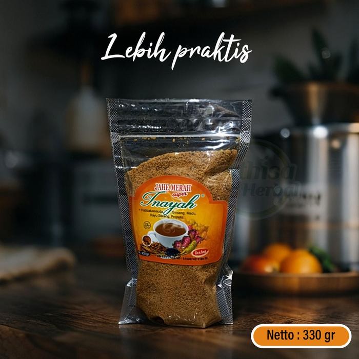 

JAHE MERAH INAYAH 330GR POUCH STAMINA DAN IMUNITAS
