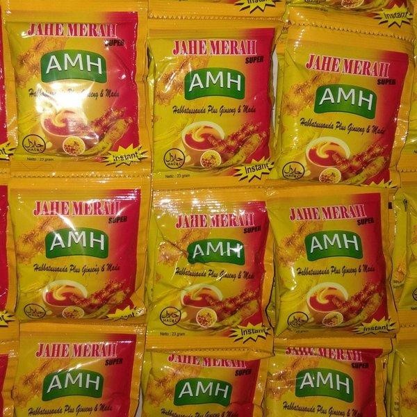 

JAHE MERAH SUPER AMH 1 RENCENG 12 SACHET MENGHANGATKAN TUBUH