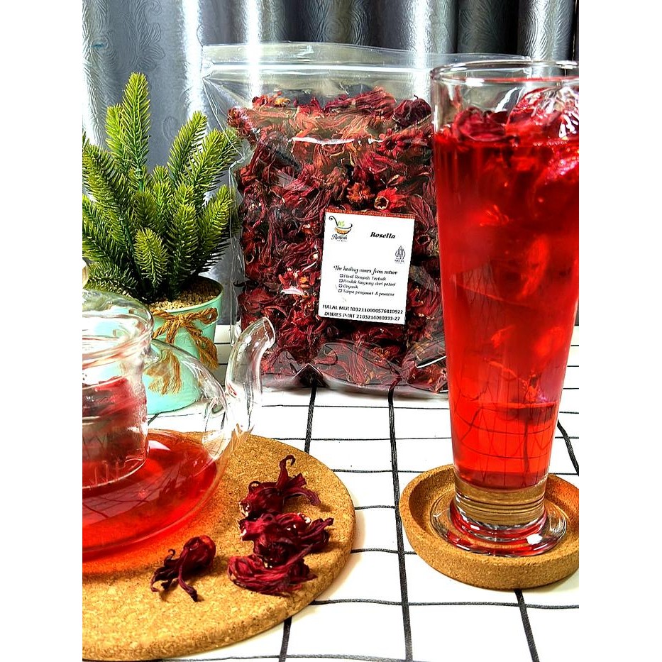 

BUNGA ROSELLA MERAH KERING 500 GRAM PREMIUM