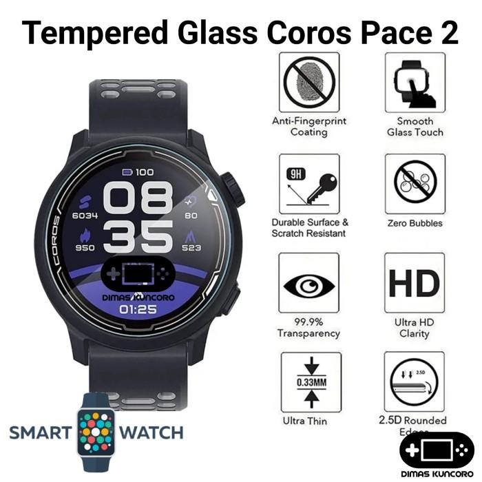 JTTOP" TEMPERED GLASS COROS PACE 2 ANTIGORES PELINDUNG LAYAR SCREEN GUARD COROS PACE 2
