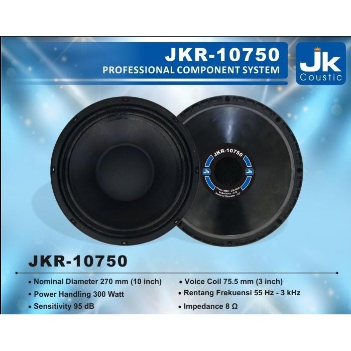 Speaker JKR 10750 JK Coustic Speaker 10inc