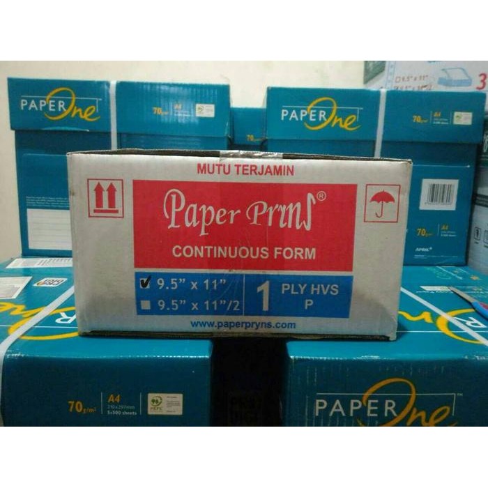 

Continuous Form Merk Paper Print 9.5X11 1 Ply