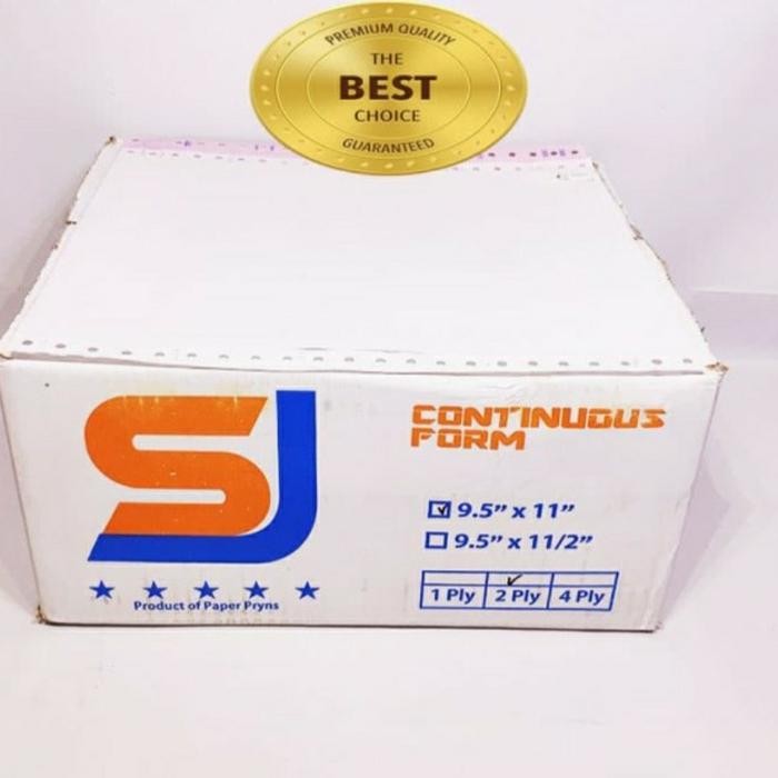 

Kertas Continuous Form Sj 9.5X11/2..2Ply Standar (Prs-Bagi2)
