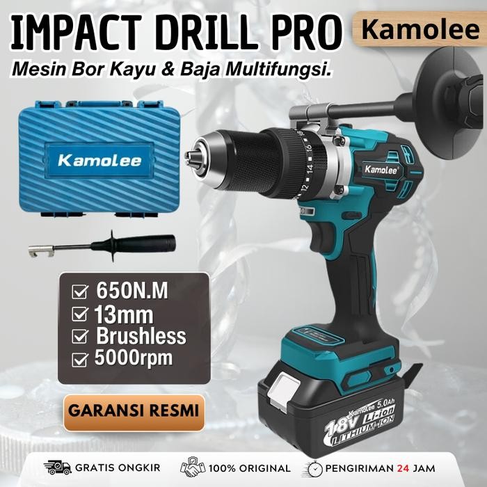 Limited Kamolee-Mesin Bor Beton Impact Drill 13Mm Brushless 3In1 650N.M
