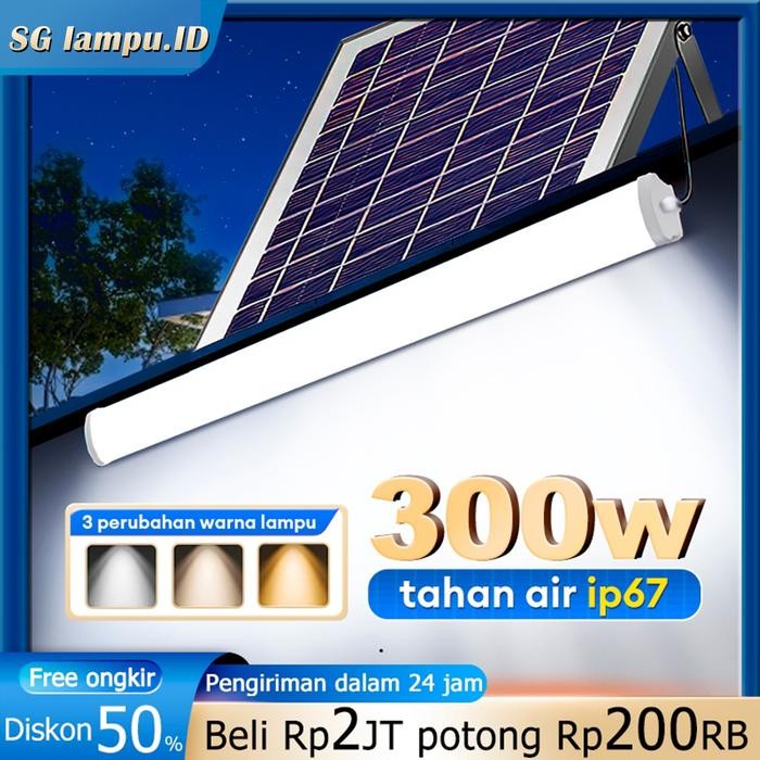 Solar Lamp Induction Led Light Tube Solar Panel 300W lampu led emergency led strip light IP67