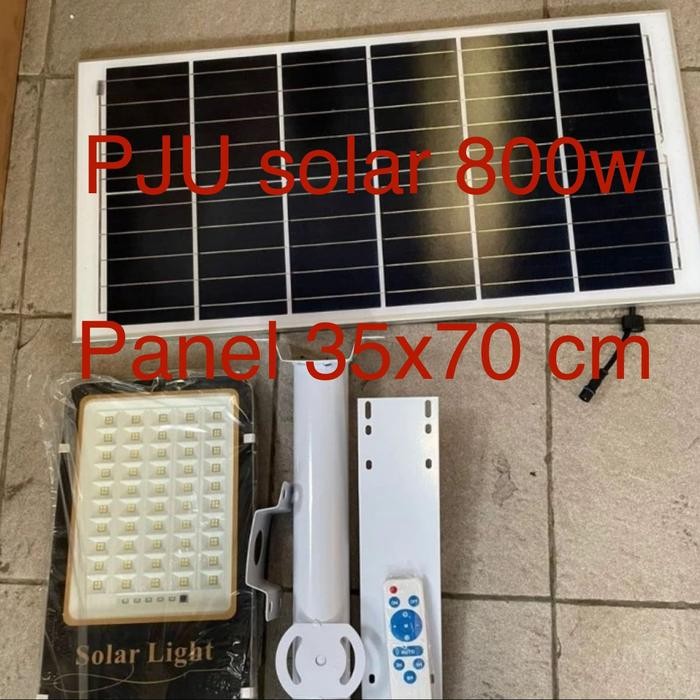 lampu jalan PJU solar 2 in 1 800w 600w panel besar lampu PJu solar cell panel 2in1 800 watt 600 watt