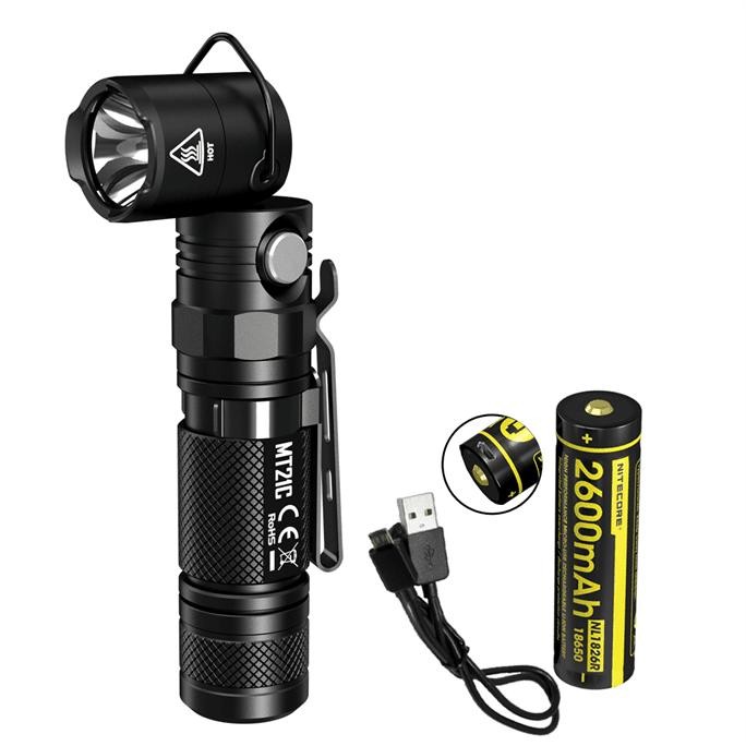 NITECORE MT21C 1000 Lumen & Baterai 18650 - S LED CREE XP-L HD V6