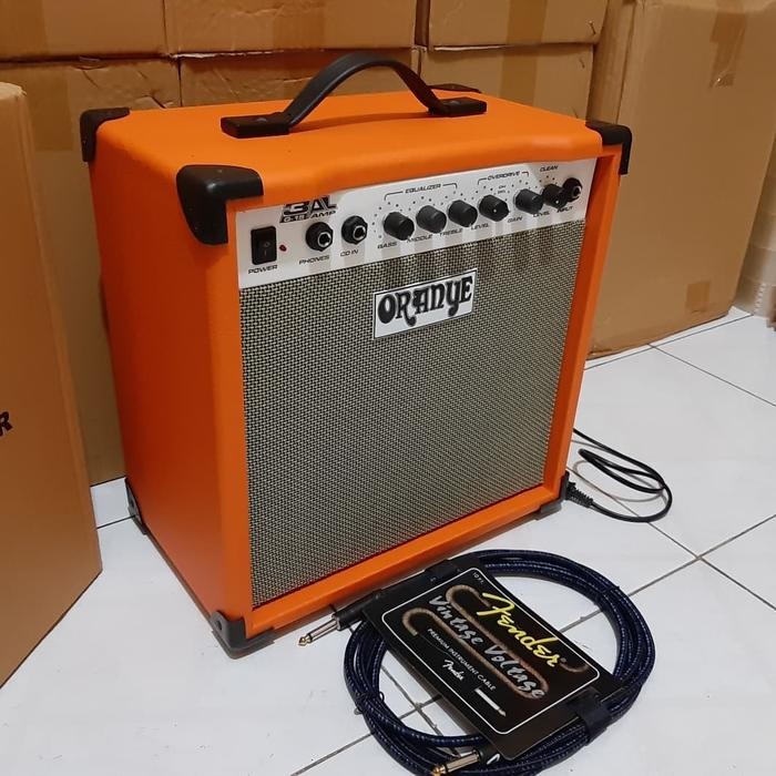 Baru Sound Gitar / Amplifier Gitar / Amplifier Oranye + Kabel Jack