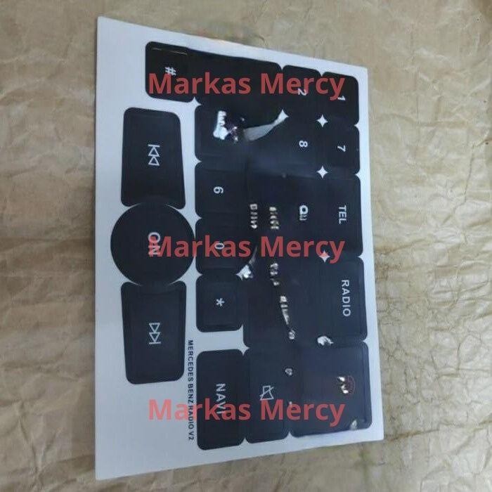 Discount Sticker Head Unit w204 w212 Baru Mercedes Benz / Stiker Rad
