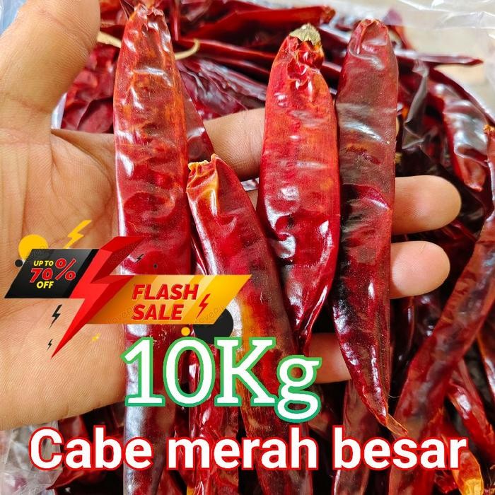 

CABE BESAR TIDAK PEDAS 1KARUNG (10KG) Merah Cabai Rempah