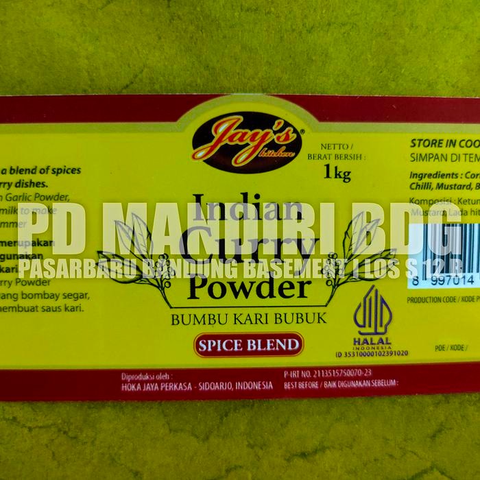 

JAYS INDIAN CURRY POWDER 1 KG
