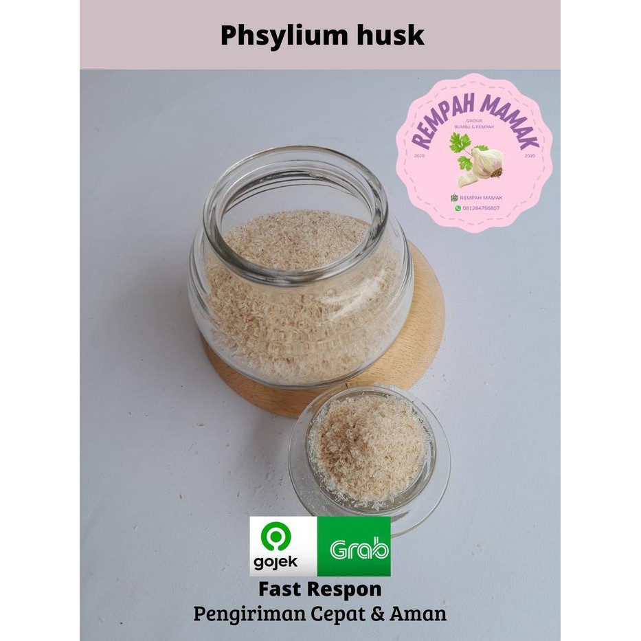 

Physilium Husk 500gram / Psyllium Husk Murni / Physillium Husk