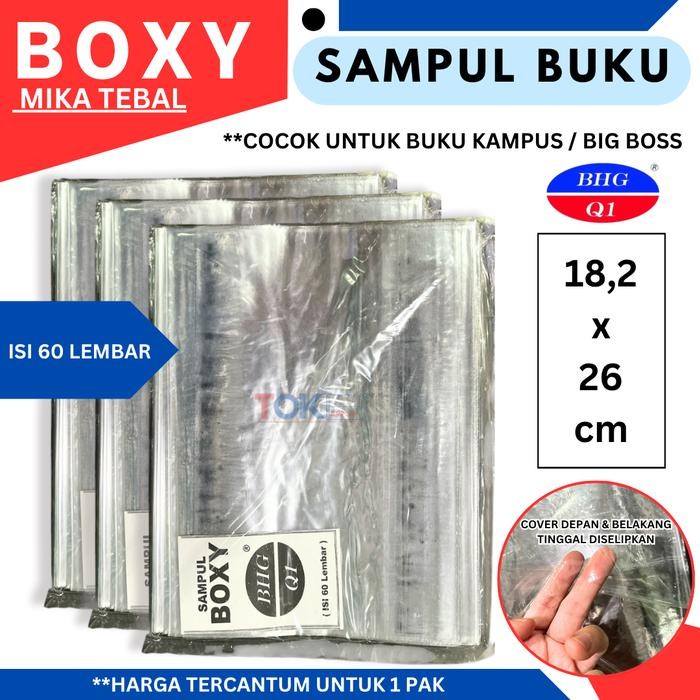

ID SAMPUL BUKU PLASTIK MIKA BENING "BOXY DAN KUARTO" (ISI 60LBR)