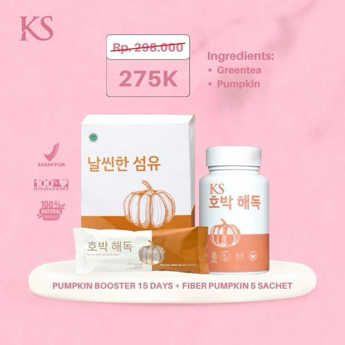 

Natural Pumpkin Booster 15 Hari & Serbuk Pumpkin 5 Sachet - NATURAL BPOM