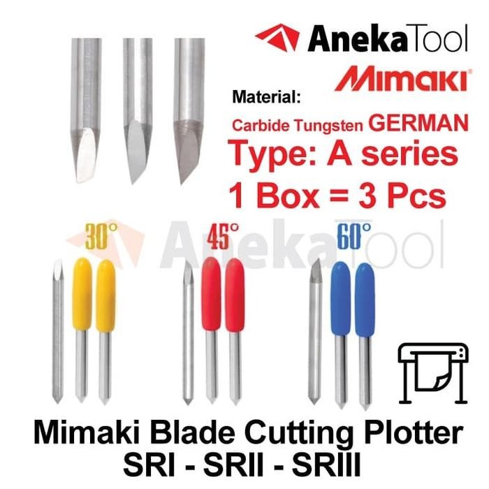 

ID PISAU CUTTING STICKER MIMAKI BLADE - A SERIES (BAJA CARBIDE GERMAN)