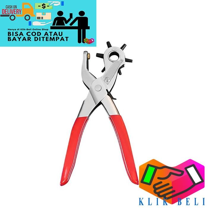 

ID [KBM] TANG PEMBOLONG SABUK KULIT KERTAS PLASTIK HOLE PUNCHER