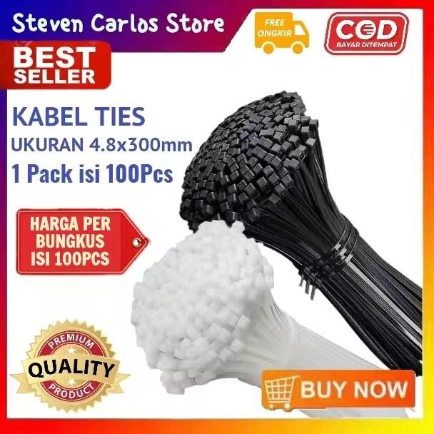 

ID 4,8X300MM KABEL TIES KABEL TIE CABLE TIE CABLE TIES PENGIKAT KABEL.