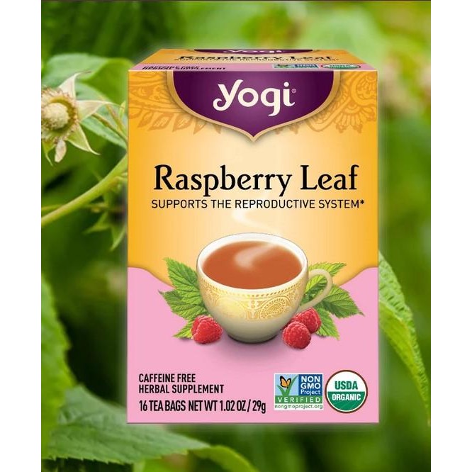 

YOGI Raspberry Leaf Tea 16 tea bags SUPPORTS THE REPRODUCTIVE SYSTEM* Caffeine free