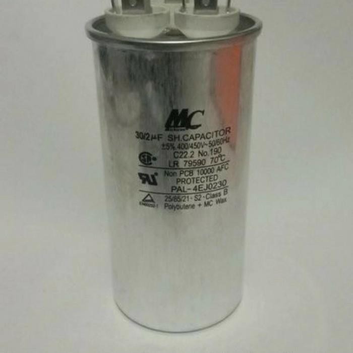KAPASITOR / CAPASITOR AC 30+2MF MC