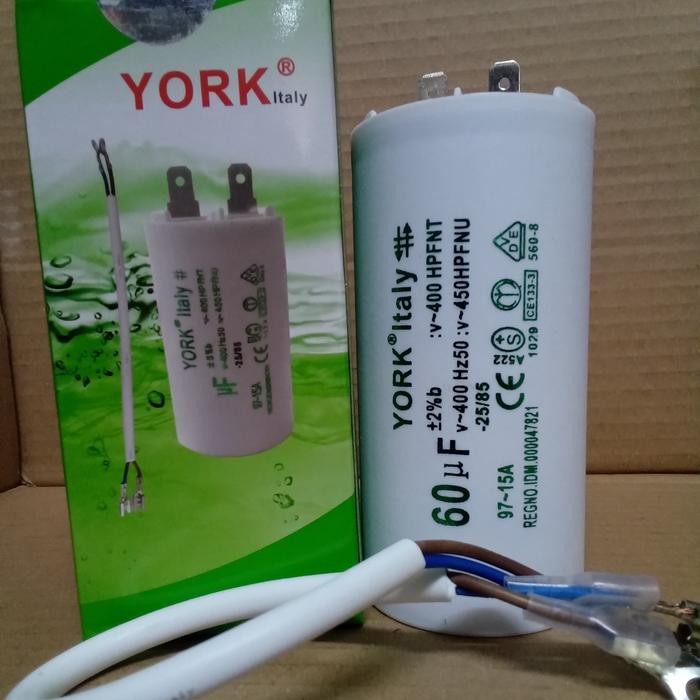 KAPASITOR - 60UF - 450V - CAPASITOR -YORK - KAPASITOR YORK 60UF